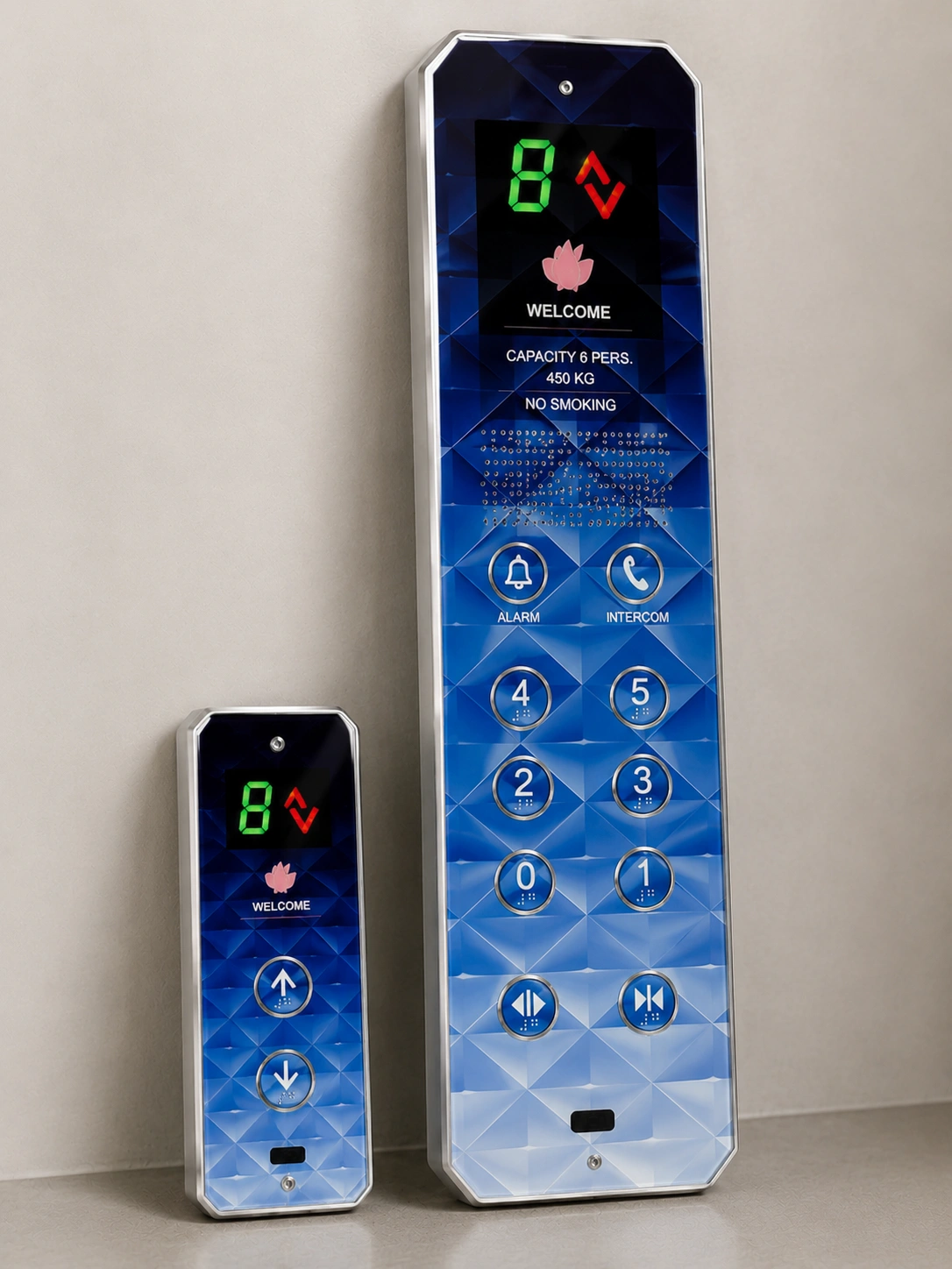 Blue Pattern Acrylic COP LOP Panel